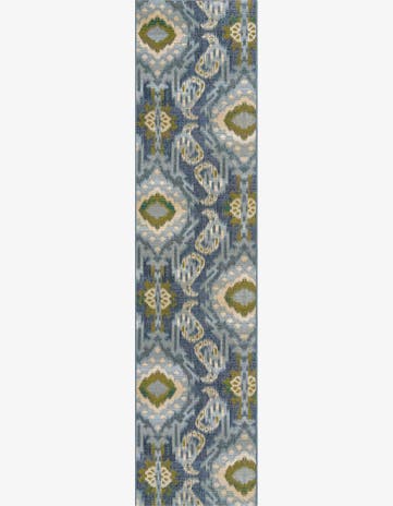 2' 7 x 10' Easy-Clean Modern Indoor / Outdoor Runner Rug