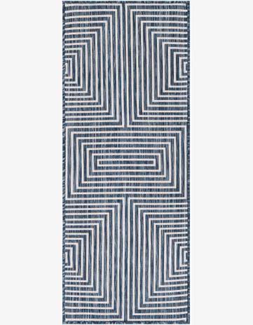 2' x 5' 3 Easy-Clean Modern Indoor / Outdoor Runner Rug