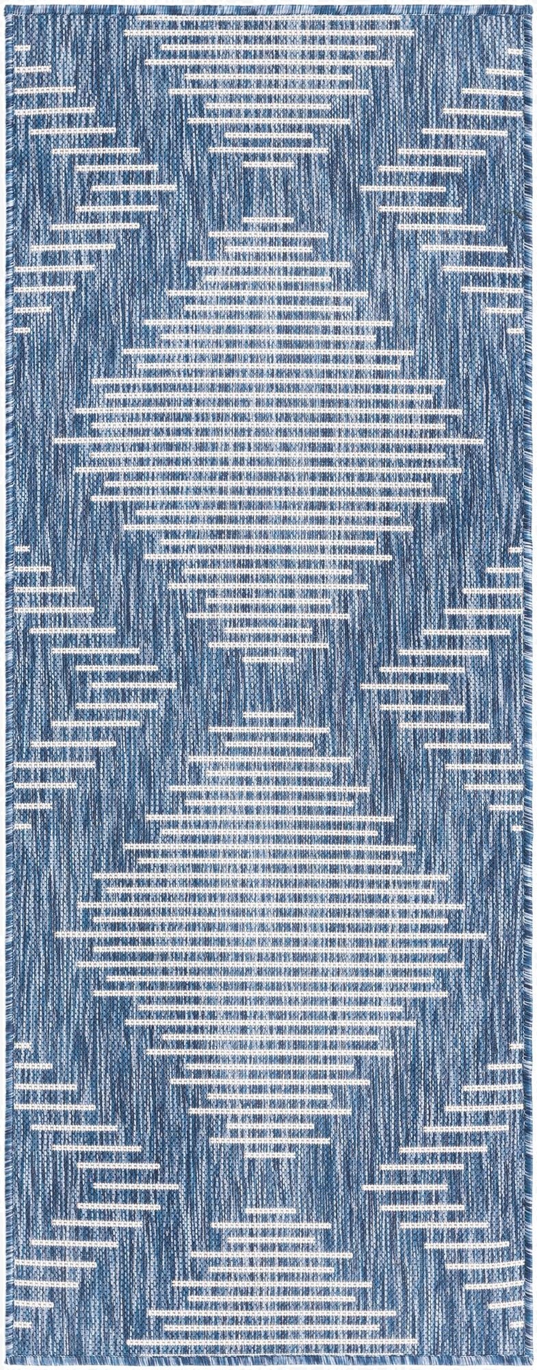 Primary image 2' x 5' 3  Washable Modern Indoor / Outdoor Runner Rug