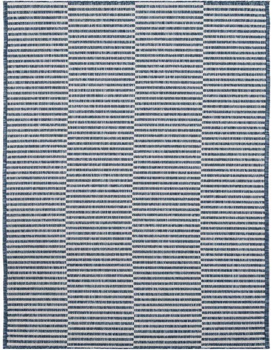 2' 7 x 10' Easy-Clean Ribbon Indoor / Outdoor Runner Rug