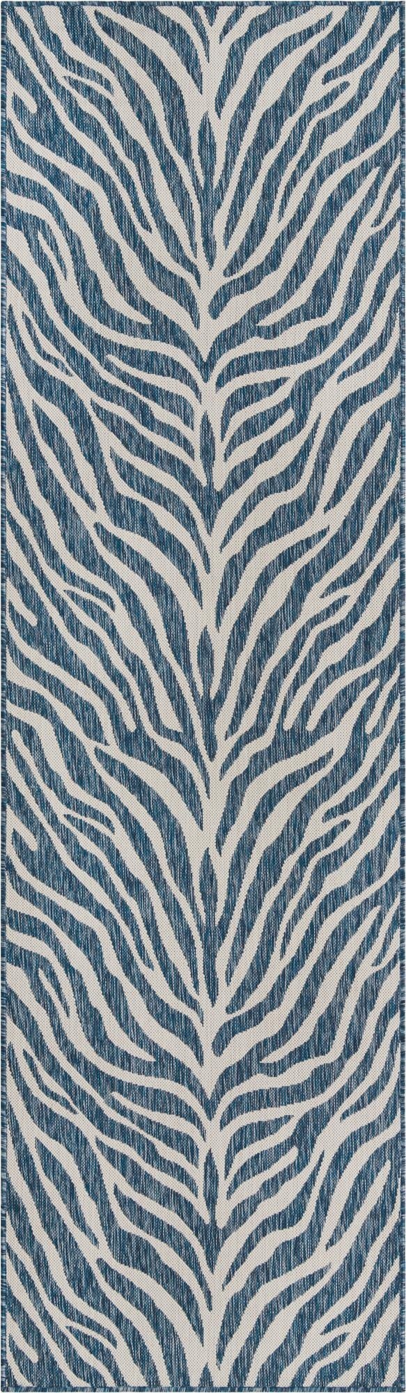 Primary image 2' 7 x 10'  Washable Safari Indoor / Outdoor Runner Rug