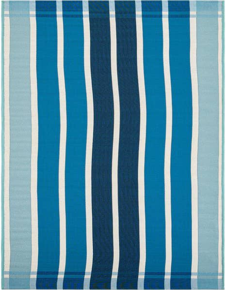 Detail image of 2' 7 x 12' Easy-Clean Striped Indoor / Outdoor Runner Rug
