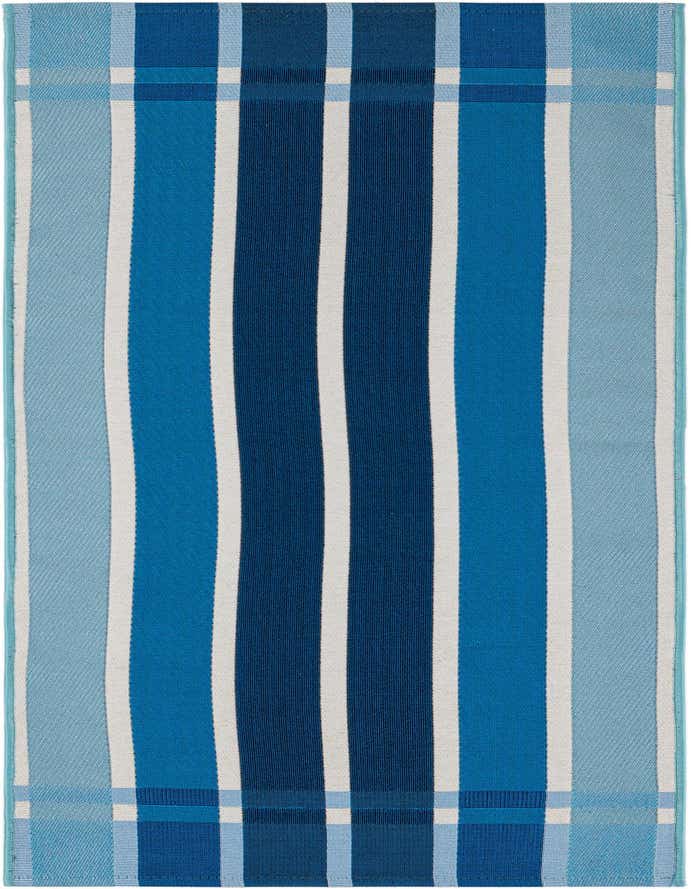2' x 6' Easy-Clean Striped Indoor / Outdoor Runner Rug