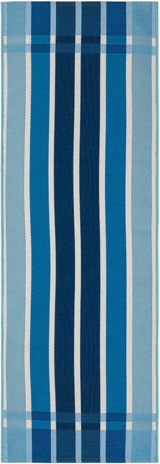 Detail image of 2' x 6' Easy-Clean Striped Indoor / Outdoor Runner Rug