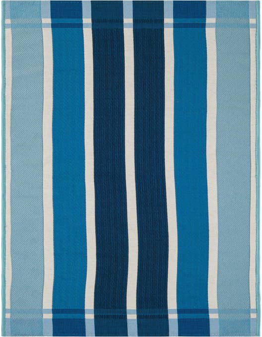 Detail image of 2' x 8' Easy-Clean Striped Indoor / Outdoor Runner Rug