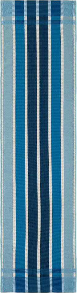 Detail image of 2' x 8' Easy-Clean Striped Indoor / Outdoor Runner Rug