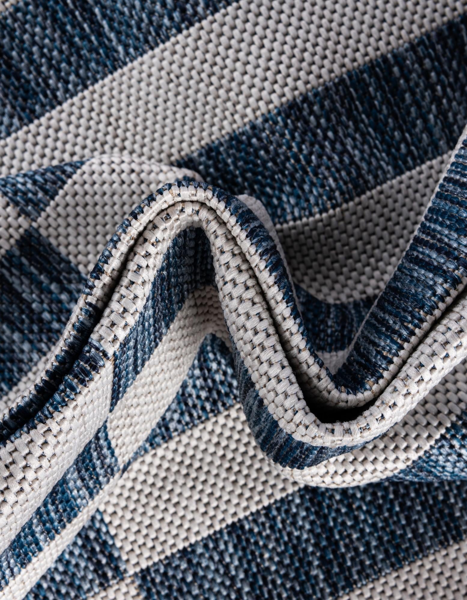 2' x 8' Easy-Clean Striped Indoor / Outdoor Runner Rug