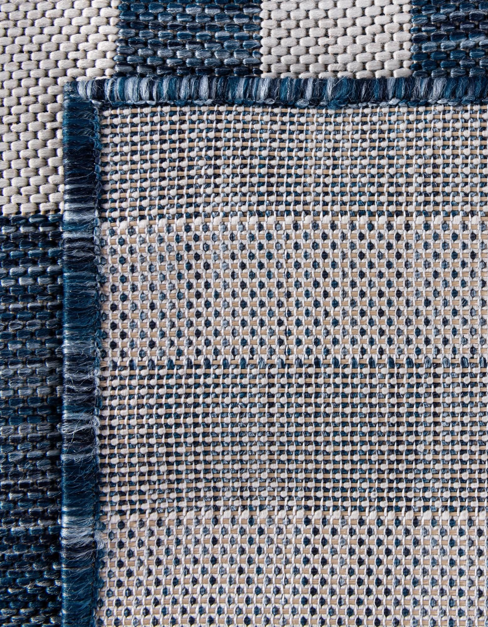 2' x 8' Easy-Clean Striped Indoor / Outdoor Runner Rug
