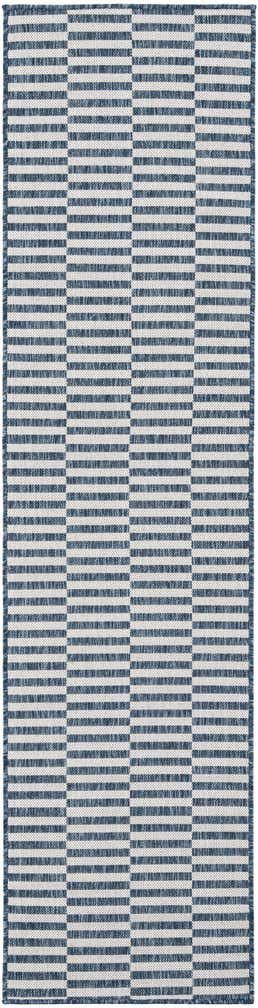 2' x 8' Easy-Clean Striped Indoor / Outdoor Runner Rug
