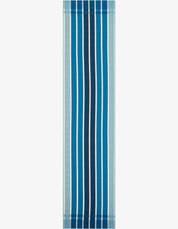 2' 7 x 12' Easy-Clean Striped Indoor / Outdoor Runner Rug