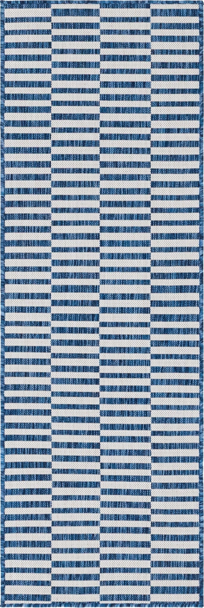 2' x 6'  Washable Striped Indoor / Outdoor Runner Rug