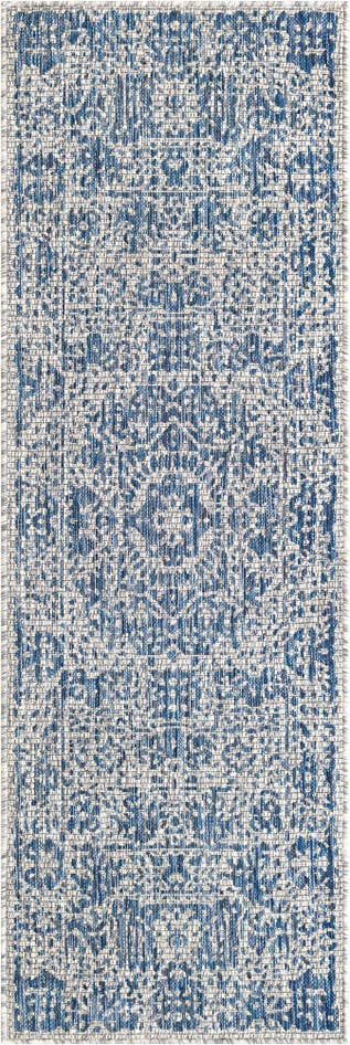 Detail image of 2' x 6' Easy-Clean Traditional Indoor / Outdoor Runner Rug