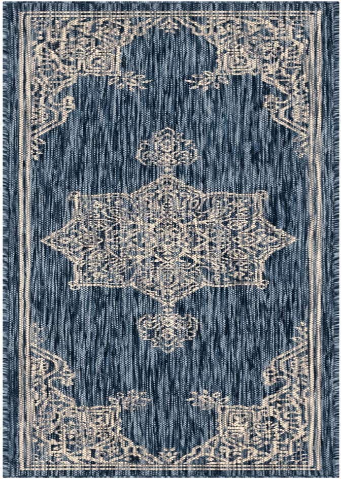 2' x 6' Easy-Clean Traditional Indoor / Outdoor Runner Rug