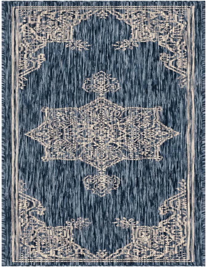 Detail image of 2' x 6' Easy-Clean Traditional Indoor / Outdoor Runner Rug