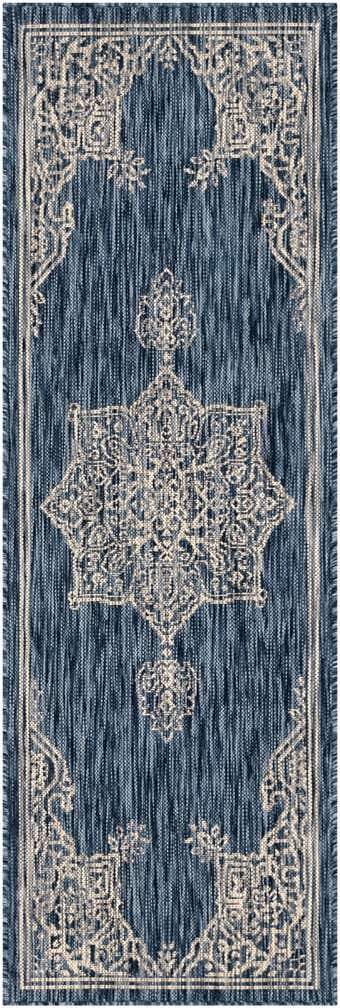 2' x 6' Easy-Clean Traditional Indoor / Outdoor Runner Rug
