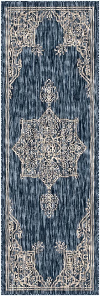 Detail image of 2' x 6' Easy-Clean Traditional Indoor / Outdoor Runner Rug