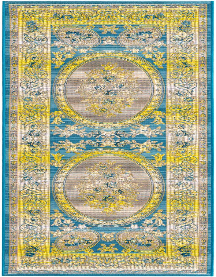 Detail image of 2' x 6' Easy-Clean Traditional Indoor / Outdoor Runner Rug