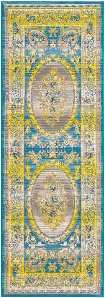 2' x 6' Easy-Clean Traditional Indoor / Outdoor Runner Rug