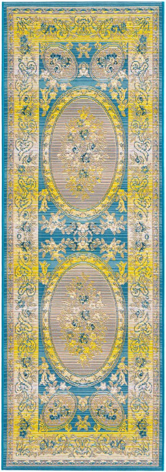 Detail image of 2' x 6' Easy-Clean Traditional Indoor / Outdoor Runner Rug