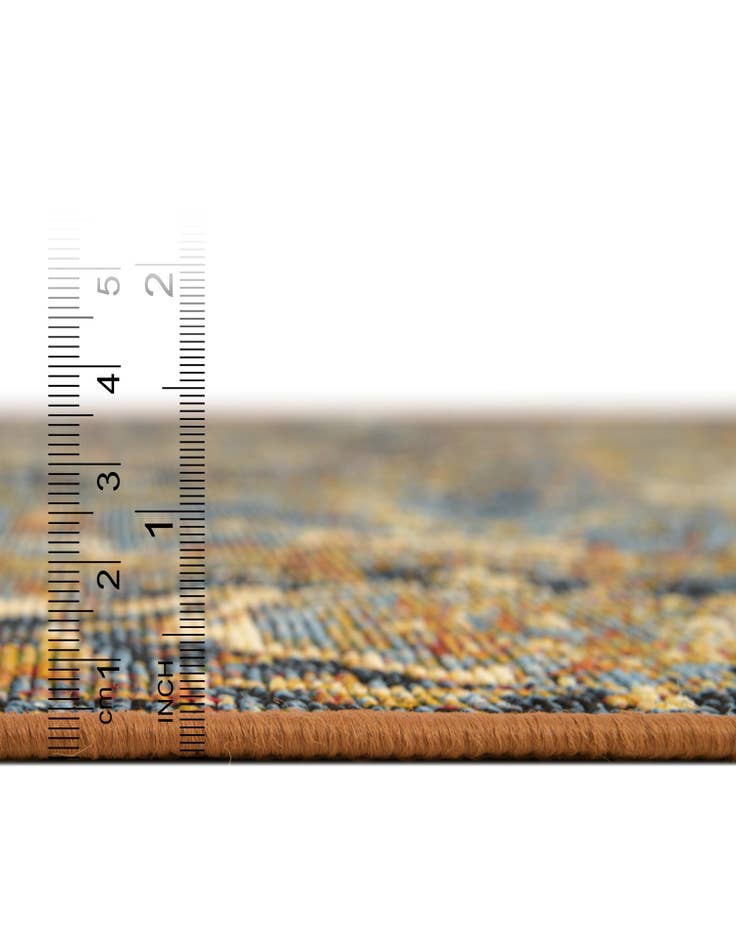 Detail image of 2' x 6'  Washable Traditional Indoor / Outdoor Runner Rug