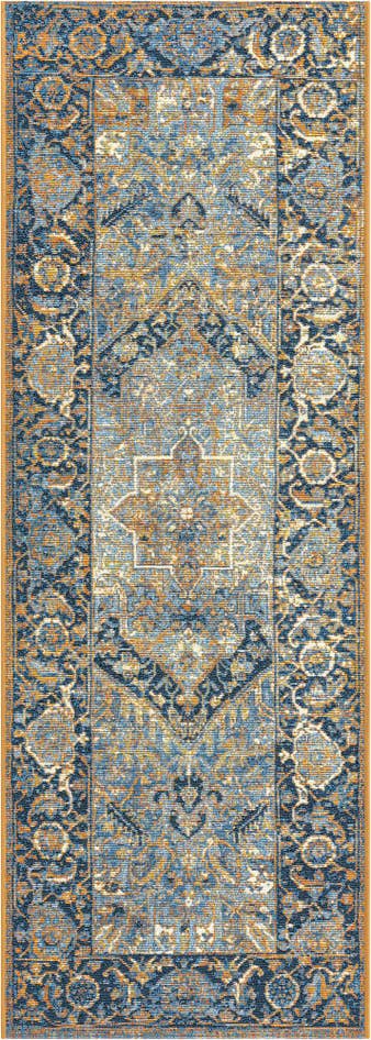 Detail image of 2' x 6' Easy-Clean Traditional Indoor / Outdoor Runner Rug