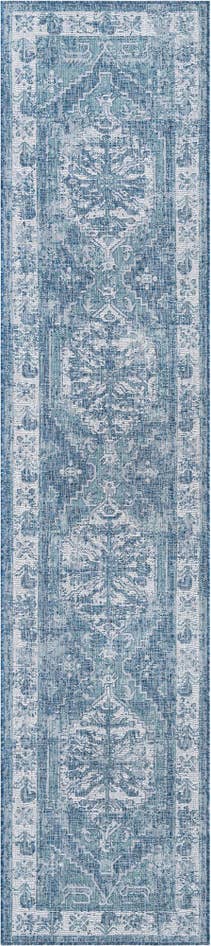 Detail image of 2' 7 x 12' Easy-Clean Traditional Indoor / Outdoor Runner Rug