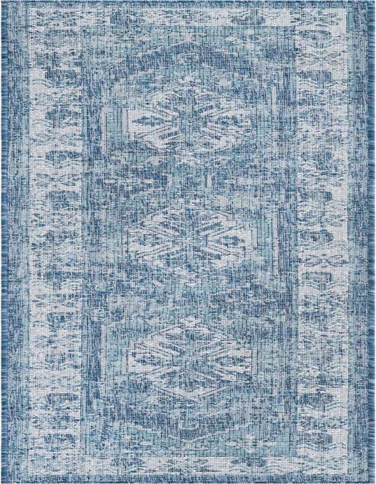 2' x 8' Easy-Clean Traditional Indoor / Outdoor Runner Rug