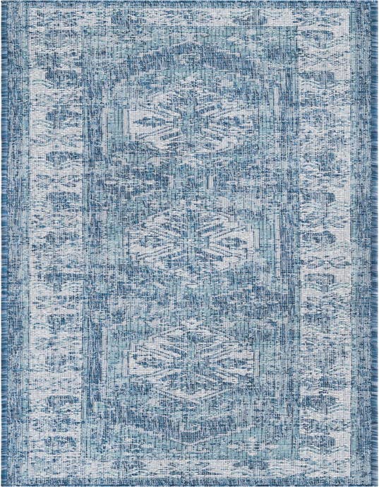 Detail image of 2' x 8' Easy-Clean Traditional Indoor / Outdoor Runner Rug