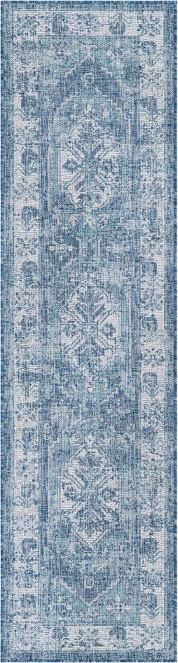 Detail image of 2' x 8' Easy-Clean Traditional Indoor / Outdoor Runner Rug