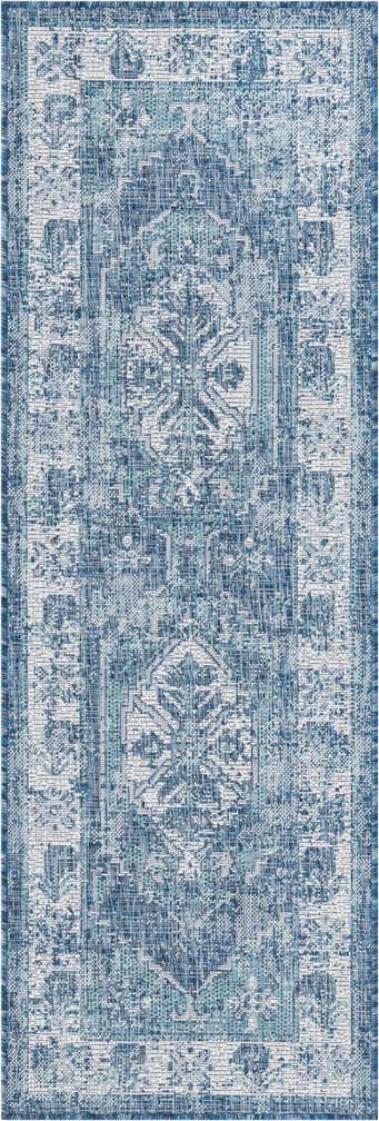 2' x 6' Easy-Clean Traditional Indoor / Outdoor Runner Rug