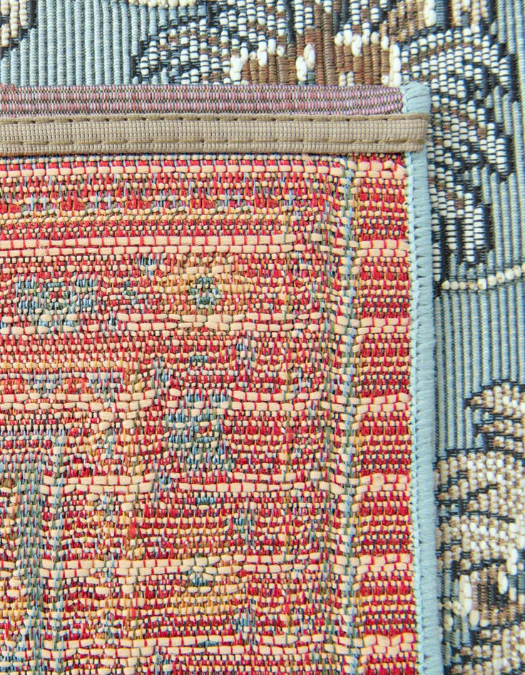 Detail image of 2' 7 x 10'  Washable Traditional Indoor / Outdoor Runner Rug