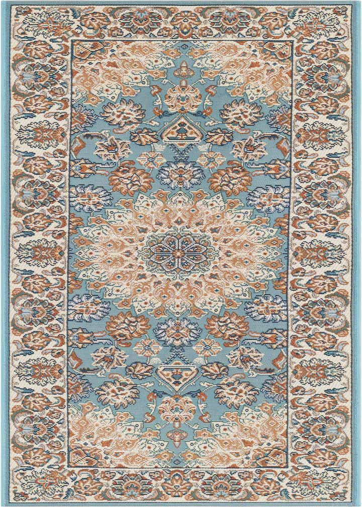 2' x 5' 1 Easy-Clean Traditional Indoor / Outdoor Runner Rug