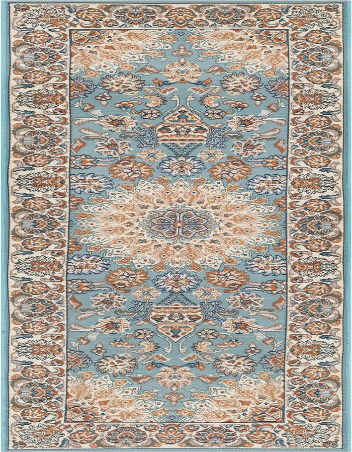 Detail image of 2' x 6' 1 Easy-Clean Traditional Indoor / Outdoor Runner Rug