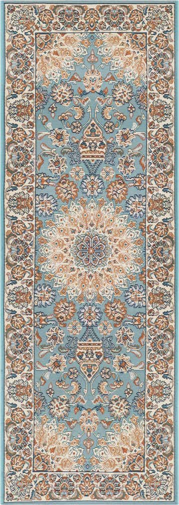 2' x 6' 1 Easy-Clean Traditional Indoor / Outdoor Runner Rug
