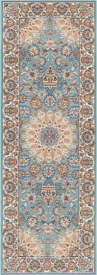 Detail image of 2' x 6' 1 Easy-Clean Traditional Indoor / Outdoor Runner Rug