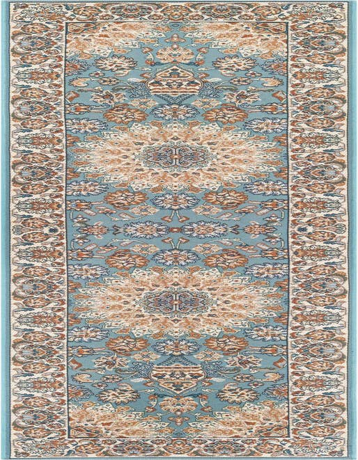 Detail image of 2' x 8' Easy-Clean Traditional Indoor / Outdoor Runner Rug