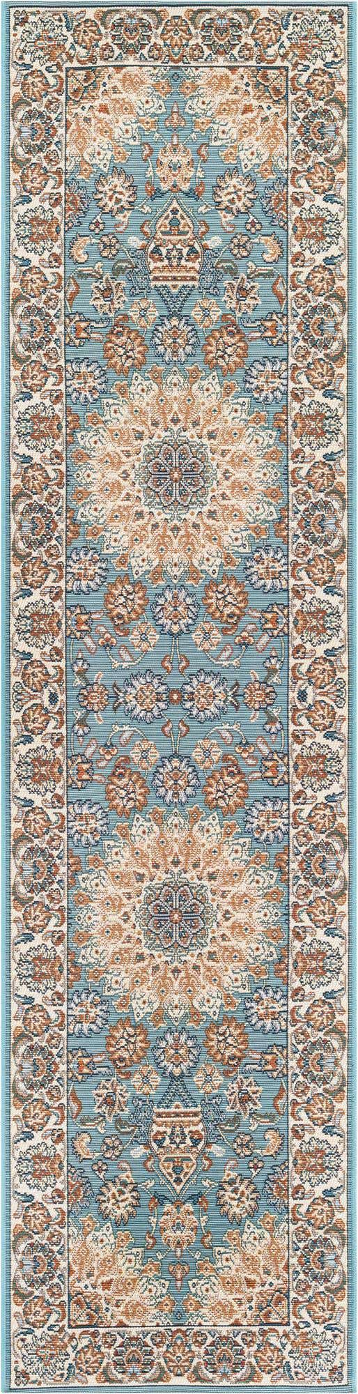 2' x 8' Easy-Clean Traditional Indoor / Outdoor Runner Rug