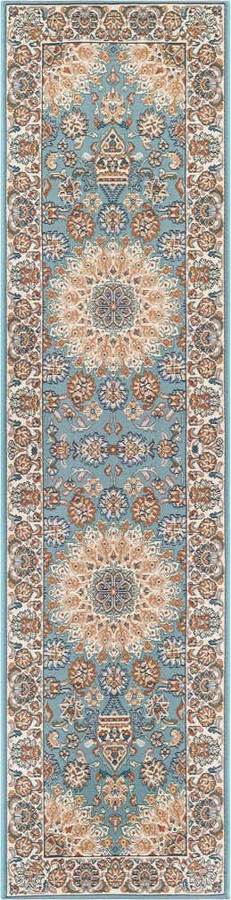 2' x 8' Easy-Clean Traditional Indoor / Outdoor Runner Rug