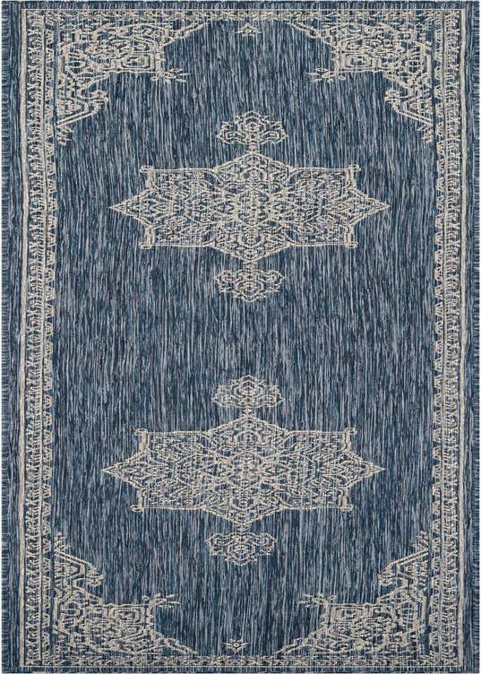2' 7 x 10' Easy-Clean Traditional Indoor / Outdoor Runner Rug