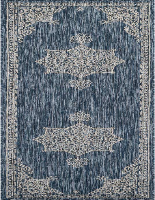 2' 7 x 10' Easy-Clean Traditional Indoor / Outdoor Runner Rug