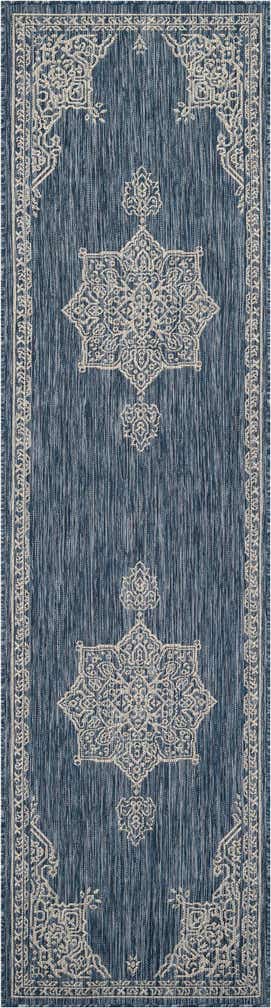 2' 7 x 10' Easy-Clean Traditional Indoor / Outdoor Runner Rug