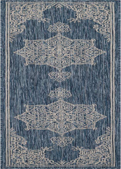 2' x 8' Easy-Clean Traditional Indoor / Outdoor Runner Rug
