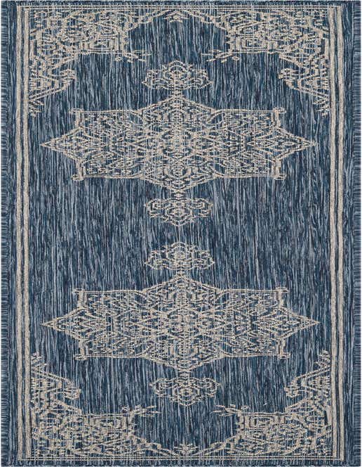 2' x 8' Easy-Clean Traditional Indoor / Outdoor Runner Rug