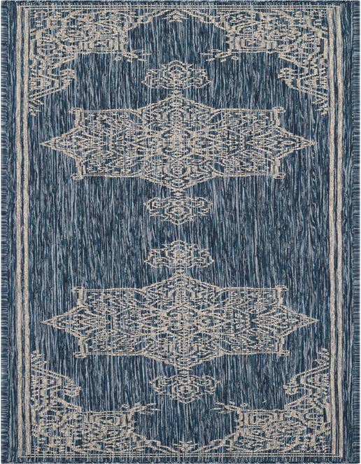 Detail image of 2' x 8' Easy-Clean Traditional Indoor / Outdoor Runner Rug