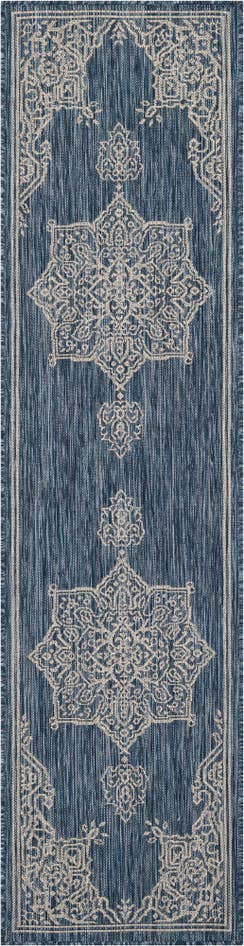 Detail image of 2' x 8' Easy-Clean Traditional Indoor / Outdoor Runner Rug