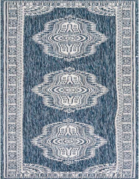 2' 7 x 12' Easy-Clean Traditional Indoor / Outdoor Runner Rug