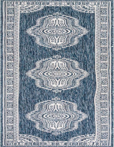 Detail image of 2' 7 x 12' Easy-Clean Traditional Indoor / Outdoor Runner Rug