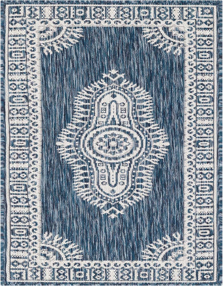 Detail image of 2' x 4' Easy-Clean Traditional Indoor / Outdoor Runner Rug