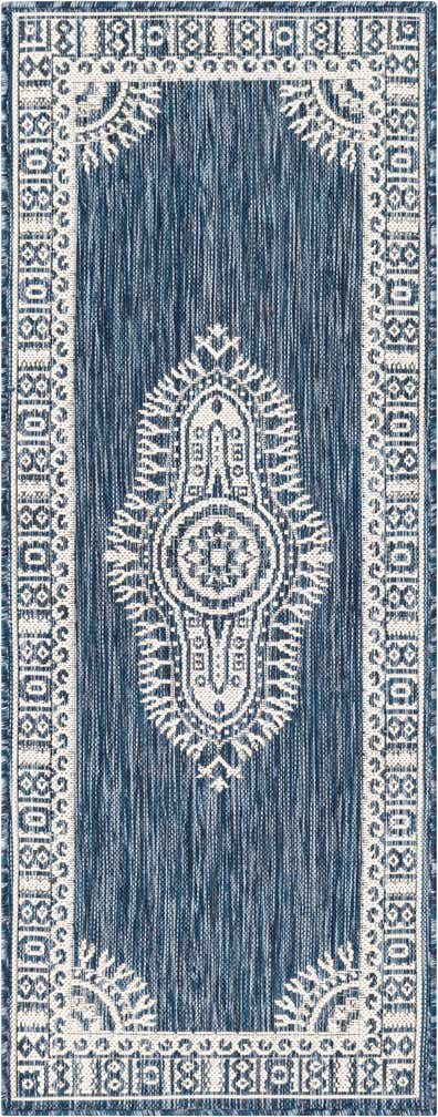 2' x 5' 3 Easy-Clean Traditional Indoor / Outdoor Runner Rug