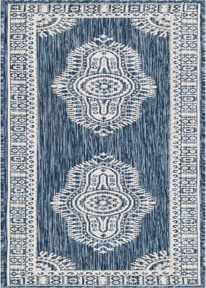 2' x 6' Easy-Clean Traditional Indoor / Outdoor Runner Rug